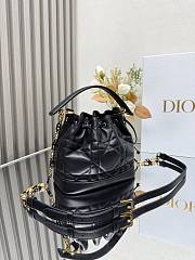 	 Okify Dioriviera Small Dior Jolie Bucket Bag Black 17x16x9cm - 3