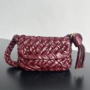 	 Okify Bottega Veneta Women's Kalimero Citta in Red 25x18x5.5 - 1