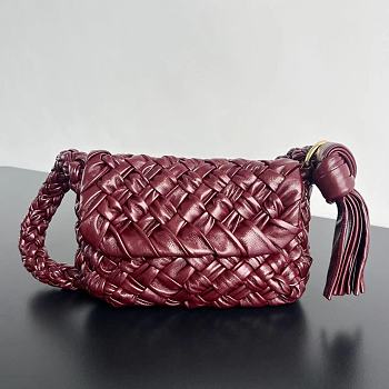 	 Okify Bottega Veneta Women's Kalimero Citta in Red 25x18x5.5