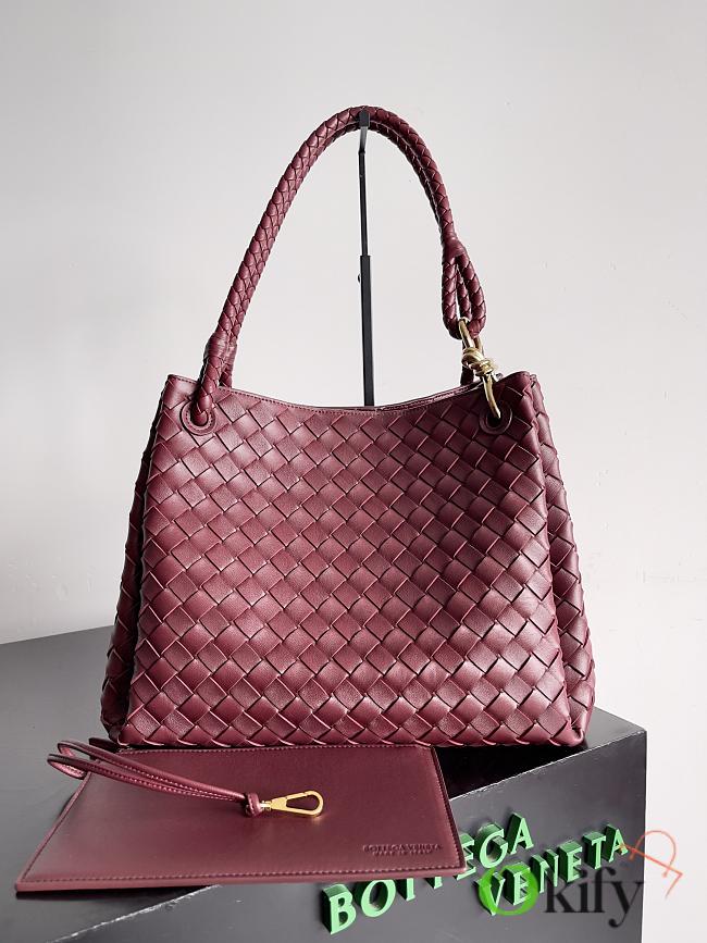 	 Okify Bottega Veneta Large Parachute In Red 30*26*20cm - 1