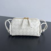 	 Okify Bottega Veneta Concert Pouch In White 18.5*11.5*8.5 - 1