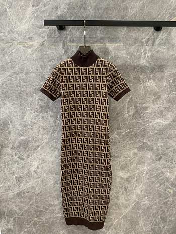 	 Okify Fendi Long Dress SML