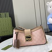 Okify Gucci Padlock Small Shoulder Bag Dusty Pink Leather 26.5x 13.5x 4.5 - 1