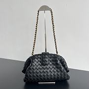 Okify Bottega Veneta Teen Lauren 1980 With Chain Black 31.5x16.5x11cm - 1