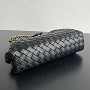 Okify Bottega Veneta Teen Lauren 1980 With Chain Black 31.5x16.5x11cm - 3