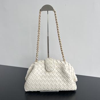 	 Okify Bottega Veneta Teen Lauren 1980 With Chain white 31.5x16.5x11cm