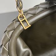 	 Okify Bottega Veneta Teen Lauren 1980 With Chain Kaki 31.5x16.5x11cm - 5