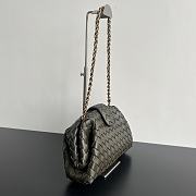 	 Okify Bottega Veneta Teen Lauren 1980 With Chain Kaki 31.5x16.5x11cm - 4