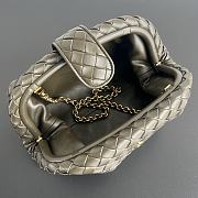 	 Okify Bottega Veneta Teen Lauren 1980 With Chain Kaki 31.5x16.5x11cm - 3