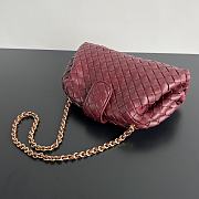 	 Okify Bottega Veneta Teen Lauren 1980 With Chain Red 31.5x16.5x11cm - 6