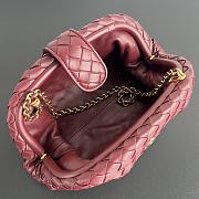 	 Okify Bottega Veneta Teen Lauren 1980 With Chain Red 31.5x16.5x11cm - 5