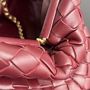 	 Okify Bottega Veneta Teen Lauren 1980 With Chain Red 31.5x16.5x11cm - 4