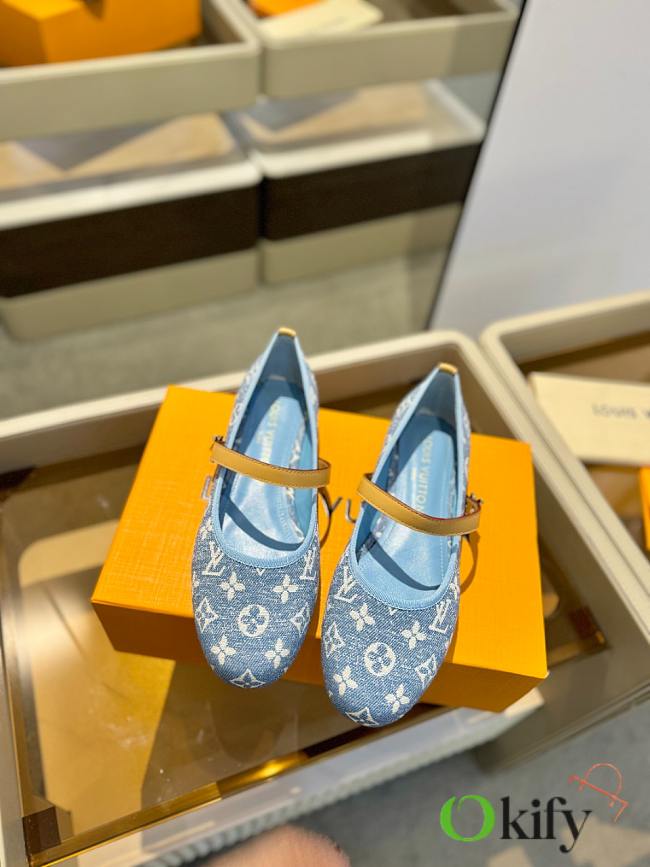 	 Okify LV Romy Doll Shoes Blue Size 35-40 - 1