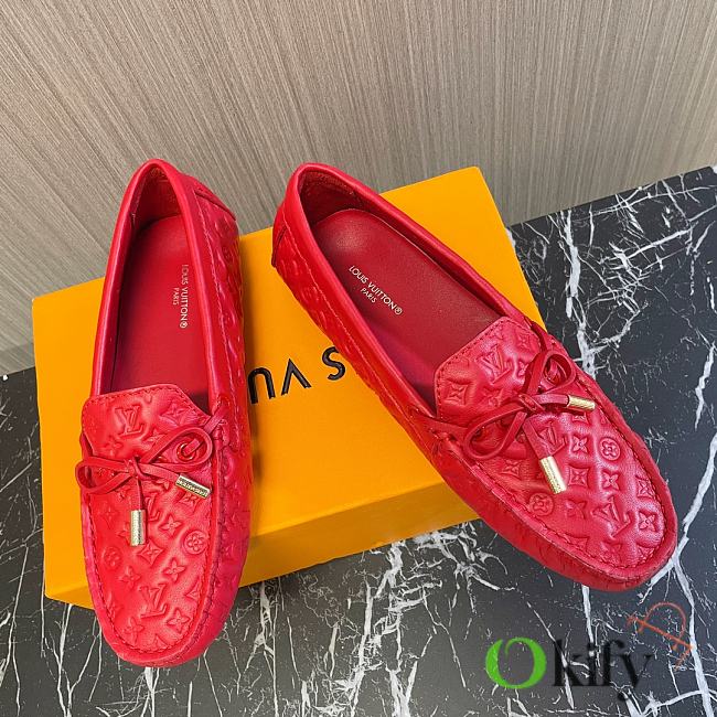 	 Okify LV Gloria Loafers Red Size 35-40 - 1