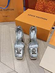 	 Okify Louis Vuitton High Heel Silver 12cm - 5