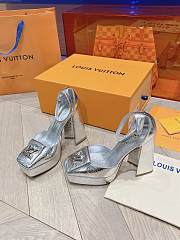 	 Okify Louis Vuitton High Heel Silver 12cm - 2