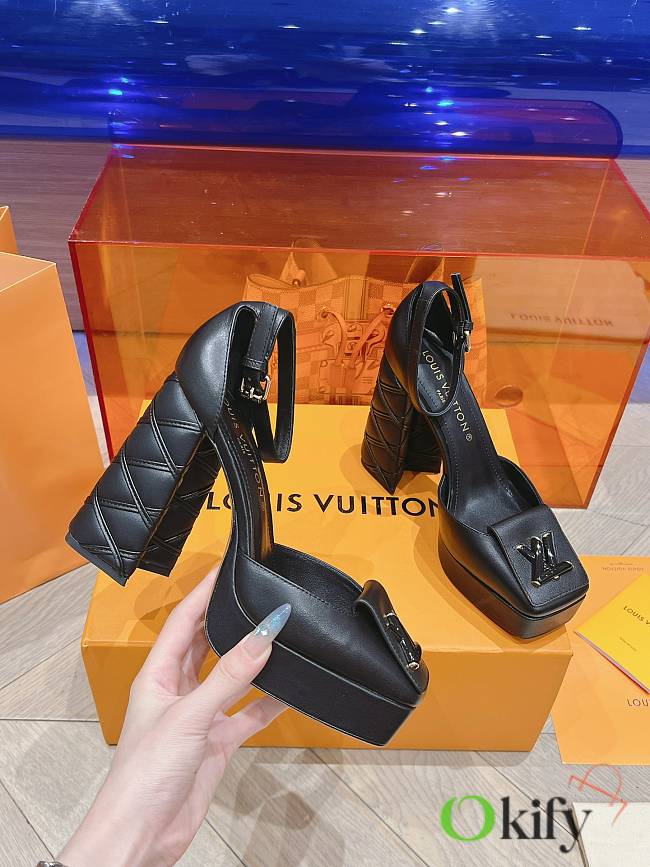 	 Okify Louis Vuitton High Heel Black 12cm - 1