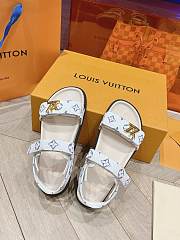 	 Okify LV Sunset Flat Comfort Sandals White & Blue  35-41 - 4