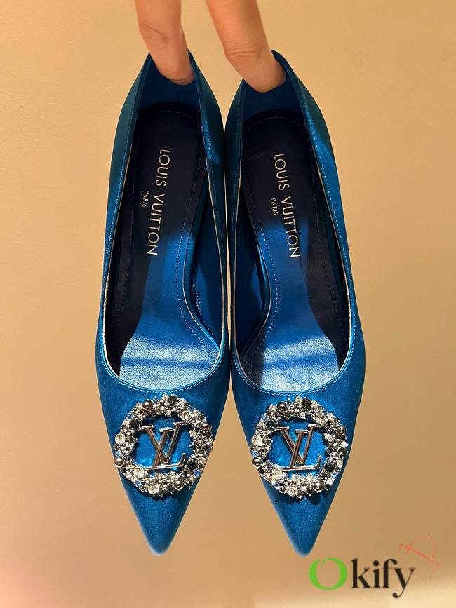 	 Okify LV Blue High Heel 34-41 - 1