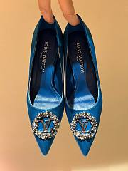 	 Okify LV Blue High Heel 34-41 - 1