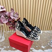 	 Okify Valentino Garavani Escape Heel In Canvas Black 8.5cm Size 35-41 - 1