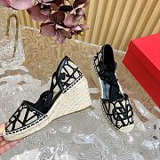 	 Okify Valentino Garavani Escape Heel In Canvas Black 8.5cm Size 35-41 - 5