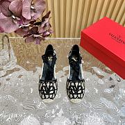 	 Okify Valentino Garavani Escape Heel In Canvas Black 8.5cm Size 35-41 - 2