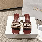 Okify Dior Dway Slide Burgundy Oval 34-43 - 6