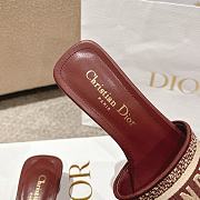 	 Okify Dior Dway Slide Burgundy Square 34-43 - 3