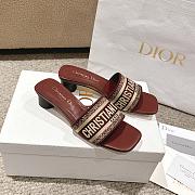 	 Okify Dior Dway Slide Burgundy Square 34-43 - 2