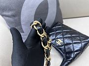 	 Okify Small Hobo Bag Shiny Lambskin & Gold Plated Metal Black  - 3