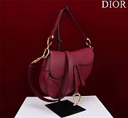 	 Okify Dior Saddle Red 25.5*20*6.5cm - 4