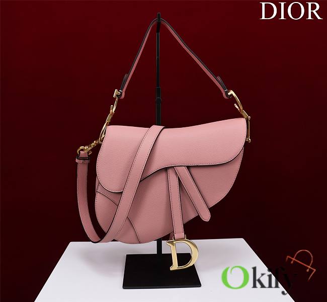 	 Okify Dior Saddle Light Pink 25.5*20*6.5cm - 1