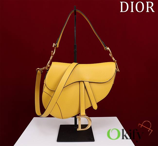 	 Okify Dior Saddle Yellow 25.5*20*6.5cm - 1