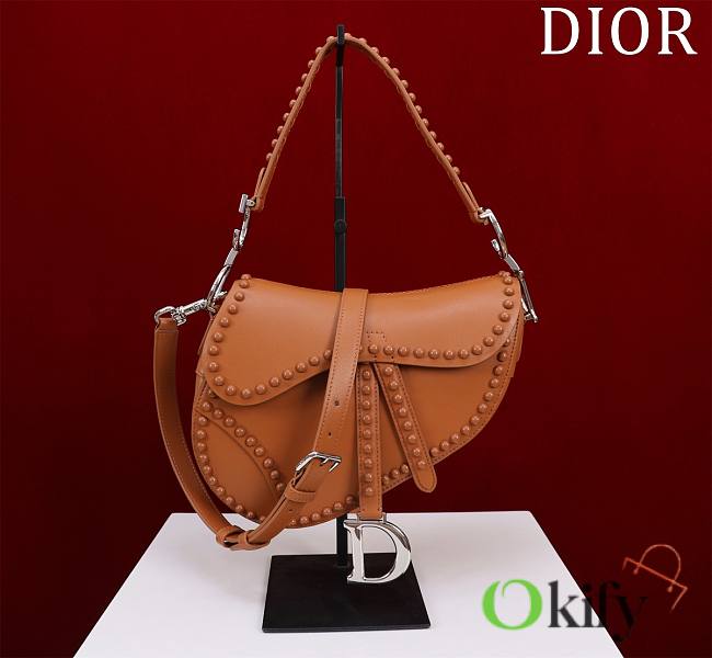 	 Okify Dior Saddle Brown Size 25.5*20*6.5cm - 1