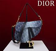 	 Okify Dior Saddle Blue Denim Size 25.5*20*6.5cm - 1