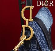 	 Okify Dior Saddle Blue Denim Size 25.5*20*6.5cm - 4