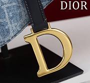 	 Okify Dior Saddle Blue Denim Size 25.5*20*6.5cm - 3