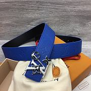 Okify Louis Vuitton Belt Blue  - 1