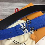 Okify Louis Vuitton Belt Blue  - 2