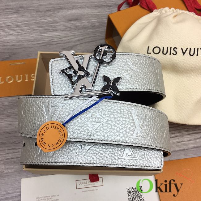 	 Okify Louis Vuitton Belt Grey  - 1