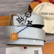 	 Okify Louis Vuitton Belt Grey  - 1