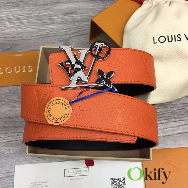 	 Okify Louis Vuitton Belt Orange  - 1