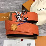 	 Okify Louis Vuitton Belt Orange  - 1