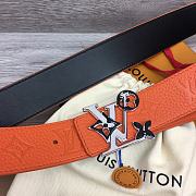 	 Okify Louis Vuitton Belt Orange  - 3