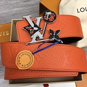 	 Okify Louis Vuitton Belt Orange  - 4