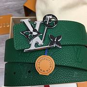 	 Okify Louis Vuitton Belt Green  - 4