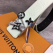 	 Okify Louis Vuitton Belt White  - 3