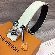 	 Okify Louis Vuitton Belt White  - 2