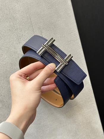 	 Okify Hermes Blue Silver Hardware